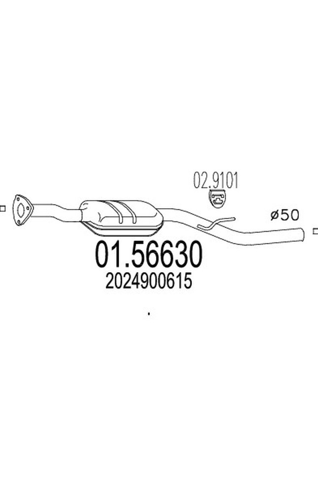 silenziatore centrale mts 01.56630