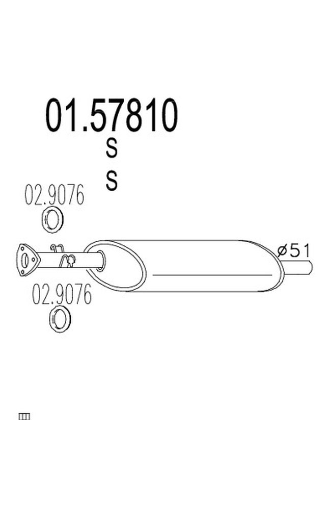 silenziatore centrale mts 01.57810
