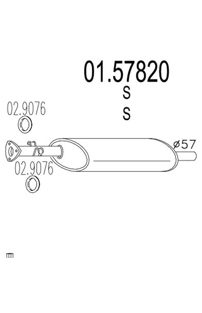 silenziatore centrale mts 01.57820