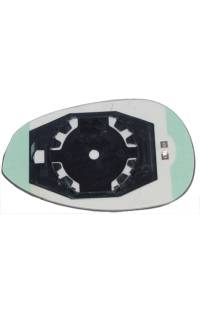 VETRO SPECCHIO LATERALE CON ATTACCHI TERMICA LATO DESTRO (PASSEGGERO) depo