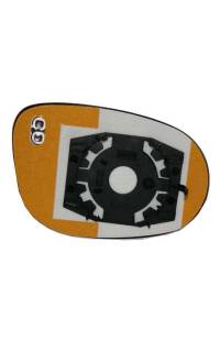 VETRO SPECCHIO LATERALE CON ATTACCHI TERMICA LATO DESTRO (PASSEGGERO) depo