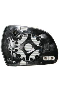 VETRO SPECCHIO LATERALE CON ATTACCHI TERMICA LATO DESTRO (PASSEGGERO)ALTEZZA MM 125 depo