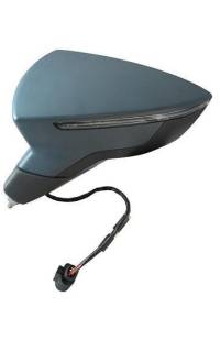 SPECCHIO RETROVISORE ELETTRICO TERMICO RICHIUDIBILE CON TASTO CON FANALINO LATO DESTRO (PASSEGGERO) depo
