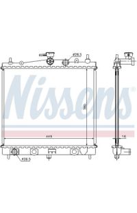 Radiatore, Raffreddamento motore NISSENS