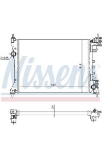 Radiatore, Raffreddamento motore NISSENS