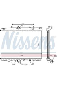 Radiatore, Raffreddamento motore NISSENS