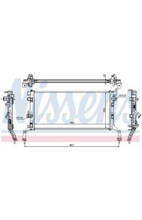 Radiatore, Raffreddamento motore NISSENS