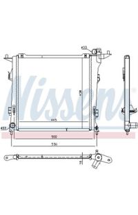 Radiatore, Raffreddamento motore NISSENS