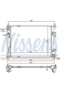 Radiatore, Raffreddamento motore NISSENS