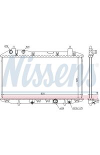 Radiatore, Raffreddamento motore NISSENS