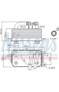 Radiatore olio, Cambio automatico NISSENS