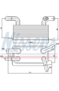 Radiatore olio, Cambio automatico NISSENS