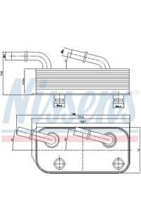 Radiatore olio, Cambio automatico NISSENS
