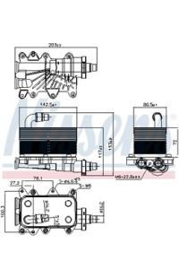 Radiatore olio, Cambio automatico NISSENS