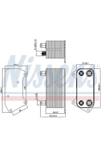 Radiatore olio, Cambio automatico NISSENS