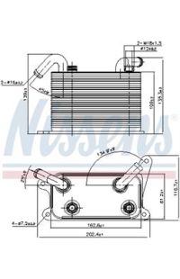 Radiatore olio, Cambio automatico NISSENS