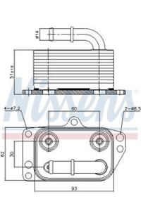 Radiatore olio, Olio motore NISSENS
