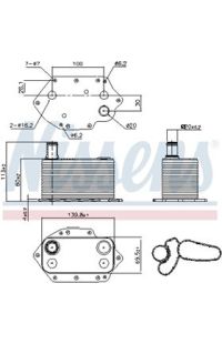 Radiatore olio, Olio motore NISSENS