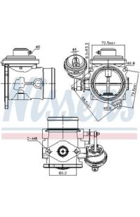 Valvola ricircolo gas scarico-EGR NISSENS