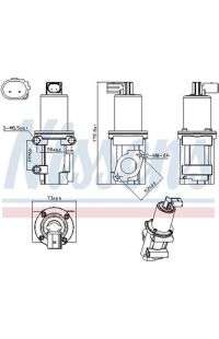 Valvola ricircolo gas scarico-EGR NISSENS
