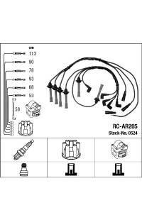 Set di cavi di accensione ngk