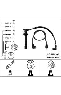 Set di cavi di accensione ngk