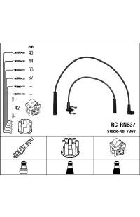 Set di cavi di accensione ngk