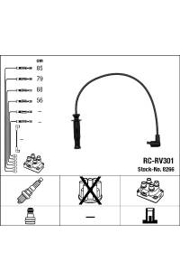 Set di cavi di accensione ngk