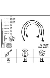 Set di cavi di accensione ngk