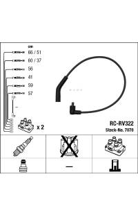 Set di cavi di accensione ngk