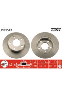 Disco  freno TRW
