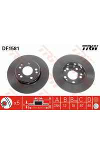 Disco  freno TRW