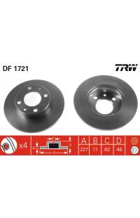 Disco  freno TRW 161-DF1721