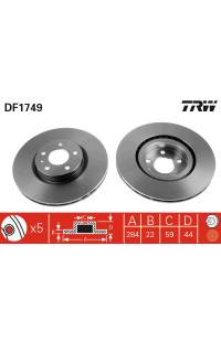 Disco  freno TRW Disco  freno TRW
