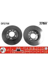 Disco  freno TRW