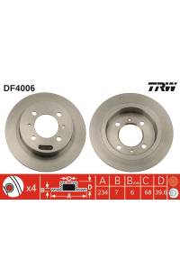 Disco  freno TRW