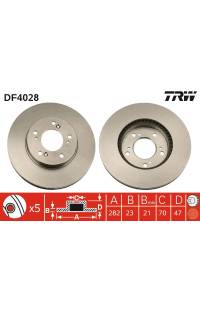 Disco  freno TRW