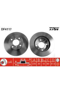 Disco  freno TRW