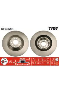 Disco  freno DIAM 360 TRW