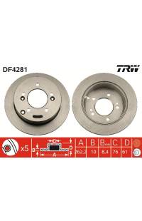 Disco  freno TRW