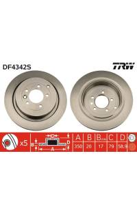 Disco  freno TRW