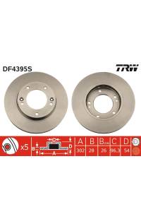 Disco  freno TRW