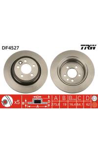 Disco  freno TRW