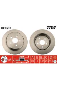 Disco  freno TRW