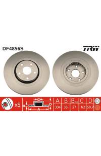 Disco  freno TRW