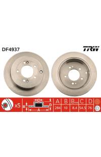 Disco  freno TRW