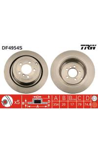 Disco  freno TRW