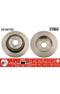 Disco  freno TRW