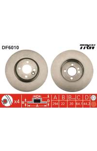 Disco  freno TRW