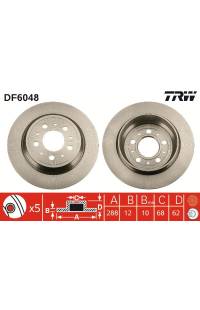 Disco  freno TRW 161-DF6048